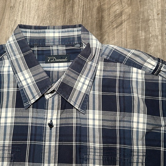7 Diamonds Long Sleeve Button Down - 2XL - Picture 8 of 9